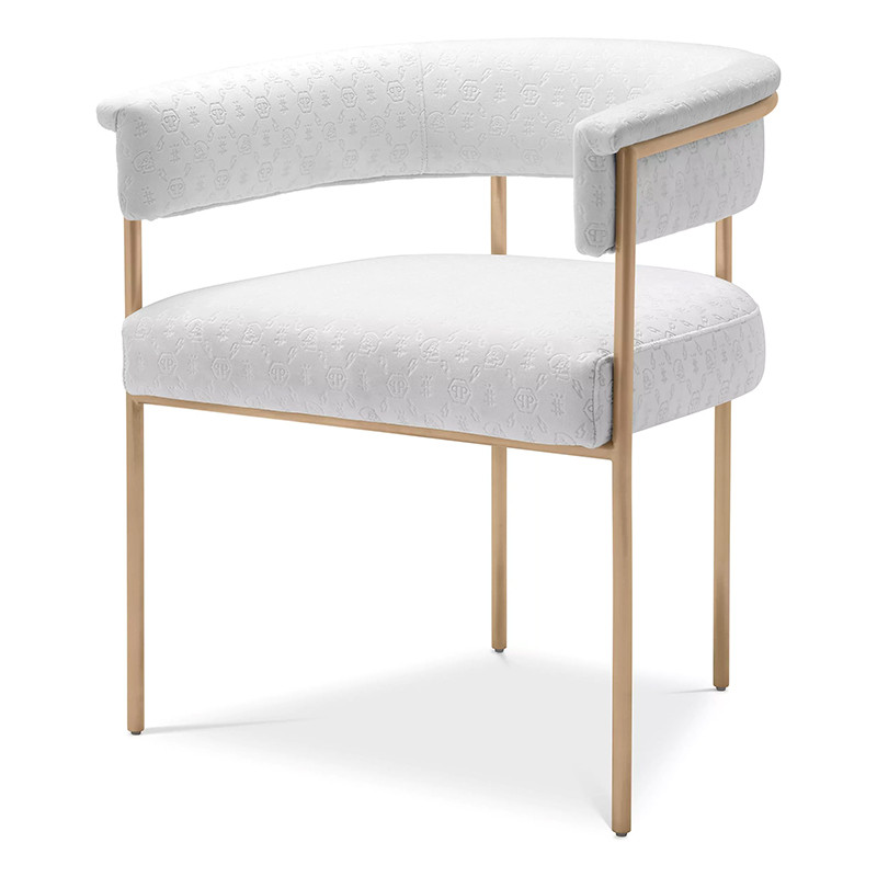 Стул Philipp Plein Dining Chair Monogram White