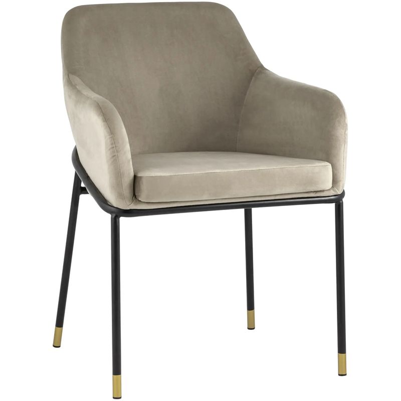 Стул Sandra Chair Велюр цвет Шампань