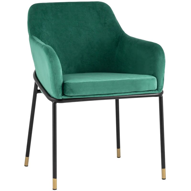 Стул Sandra Chair Зеленый Велюр