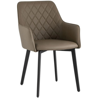 Стул Seoul Chair Коричневая Экокожа