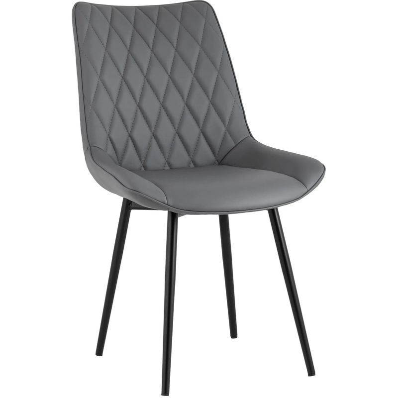 Стул Seoul S Chair Серая Экокожа