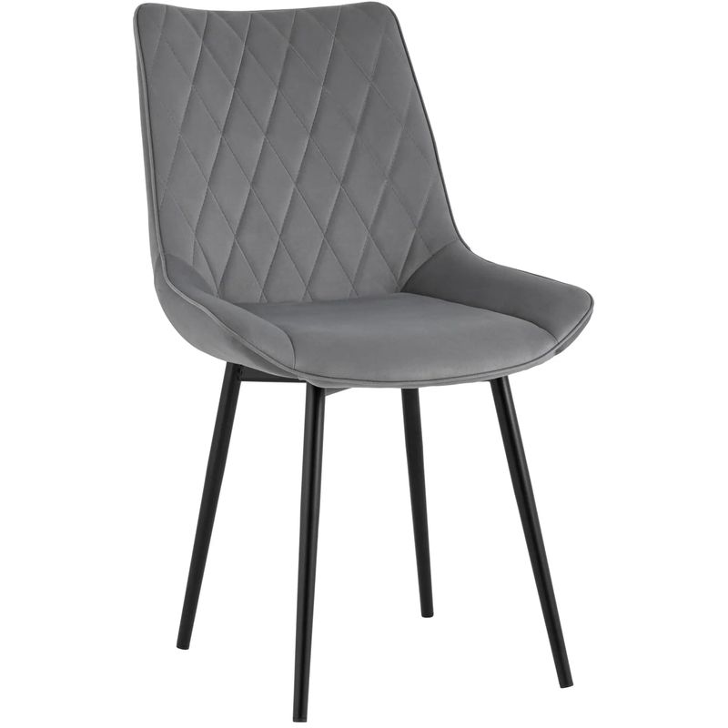 Стул Seoul S Chair Серый Велюр