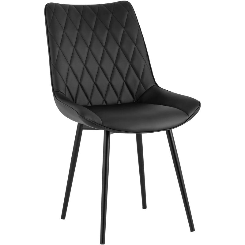 Стул Seoul S Chair Черная Экокожа