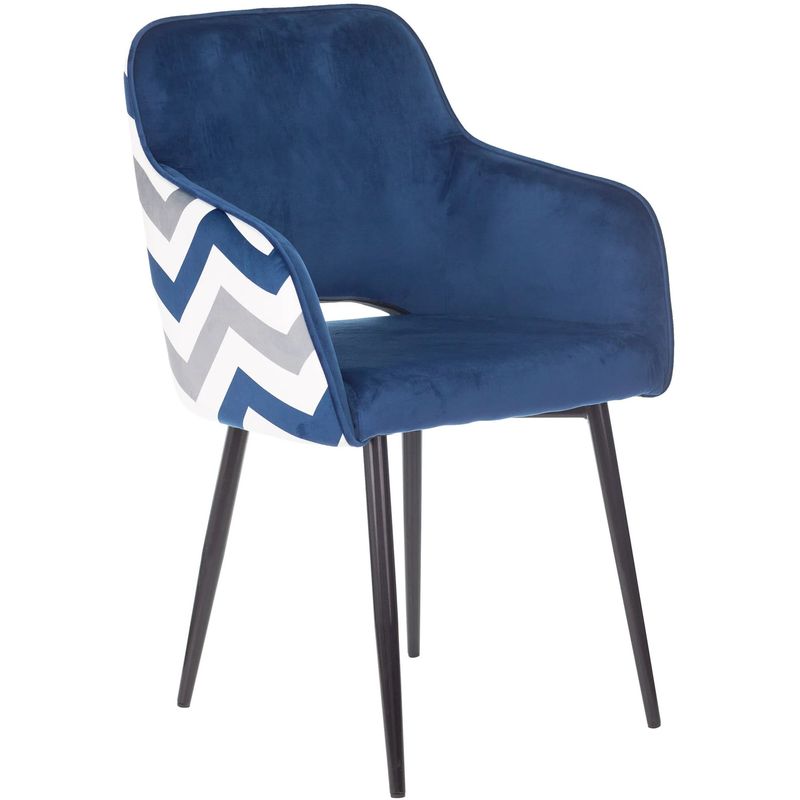 Стул SHARRON Chair Сапфировый Зигзаг