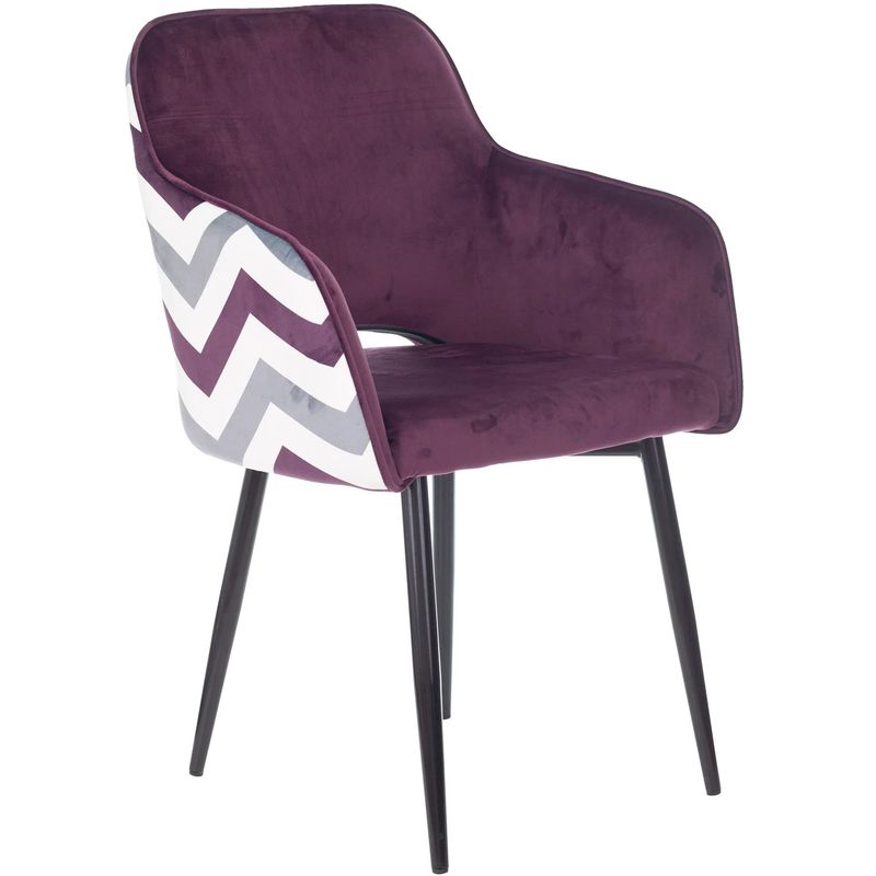 Стул SHARRON Chair Сливовый Зигзаг