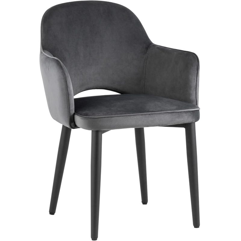 Стул SHARRON Серый Велюр
