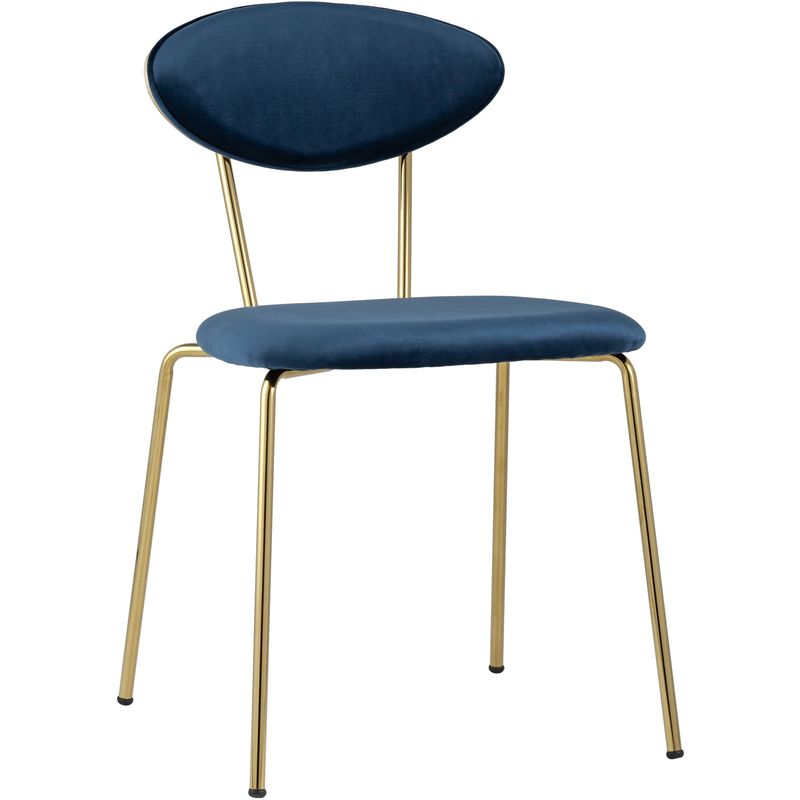 Стул Stanley II Темно-Синий Велюр