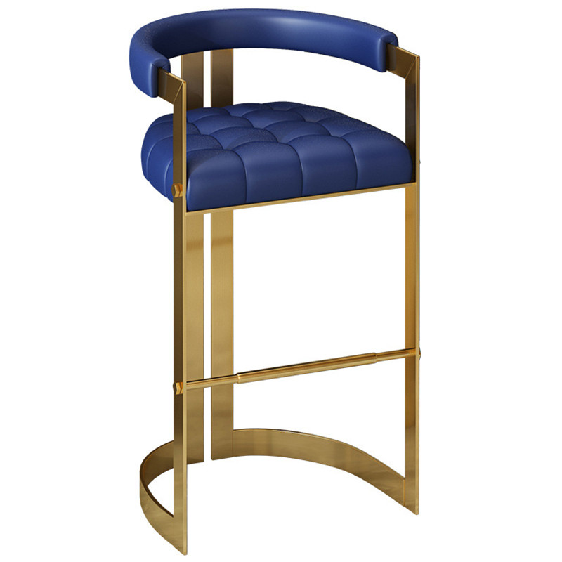 Стул барный Jonah Bar Stool Экокожа Металл