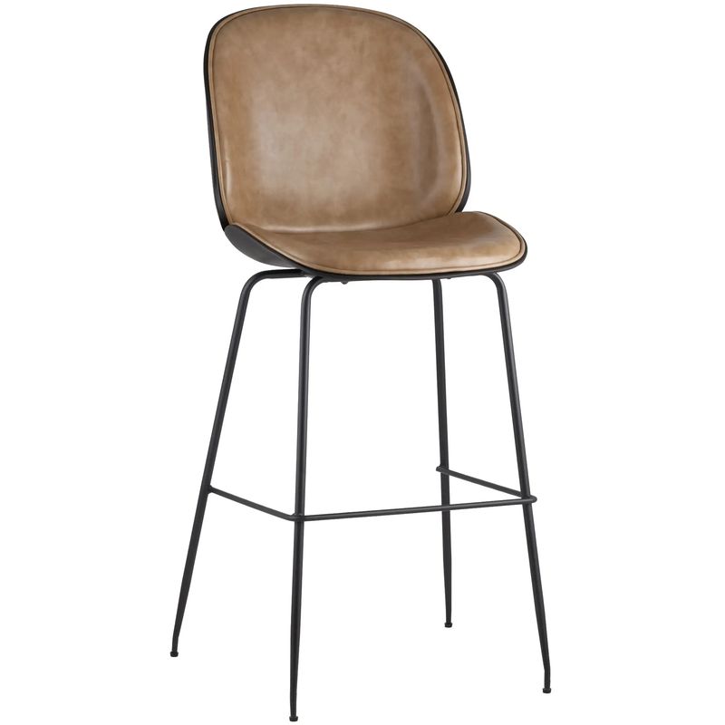 Стул Барный Винтажная Коричневыя Экокожа Vendramin Bar Chair