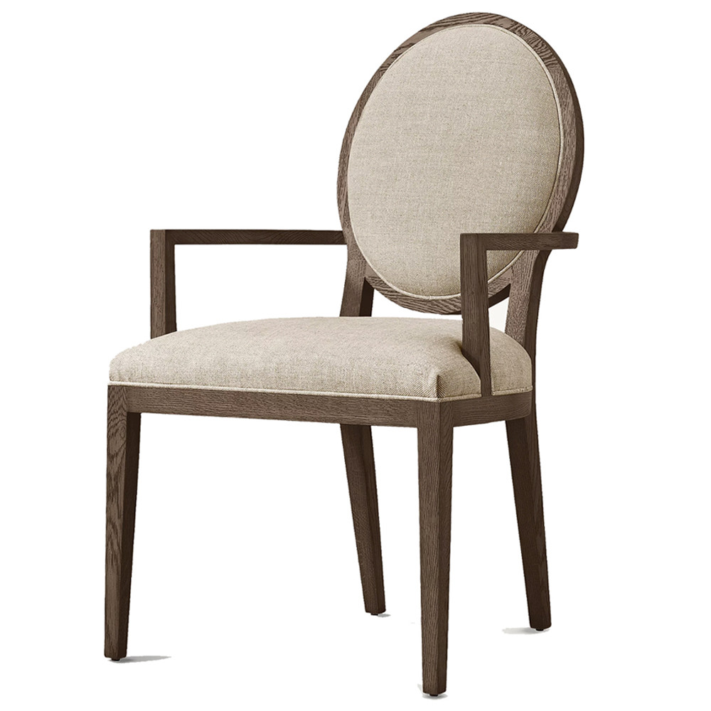 Стул классический из дуба с подлокотниками Longevity