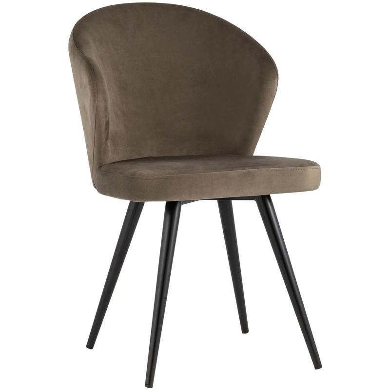 Стул Коричневый Бархат Volante Chair