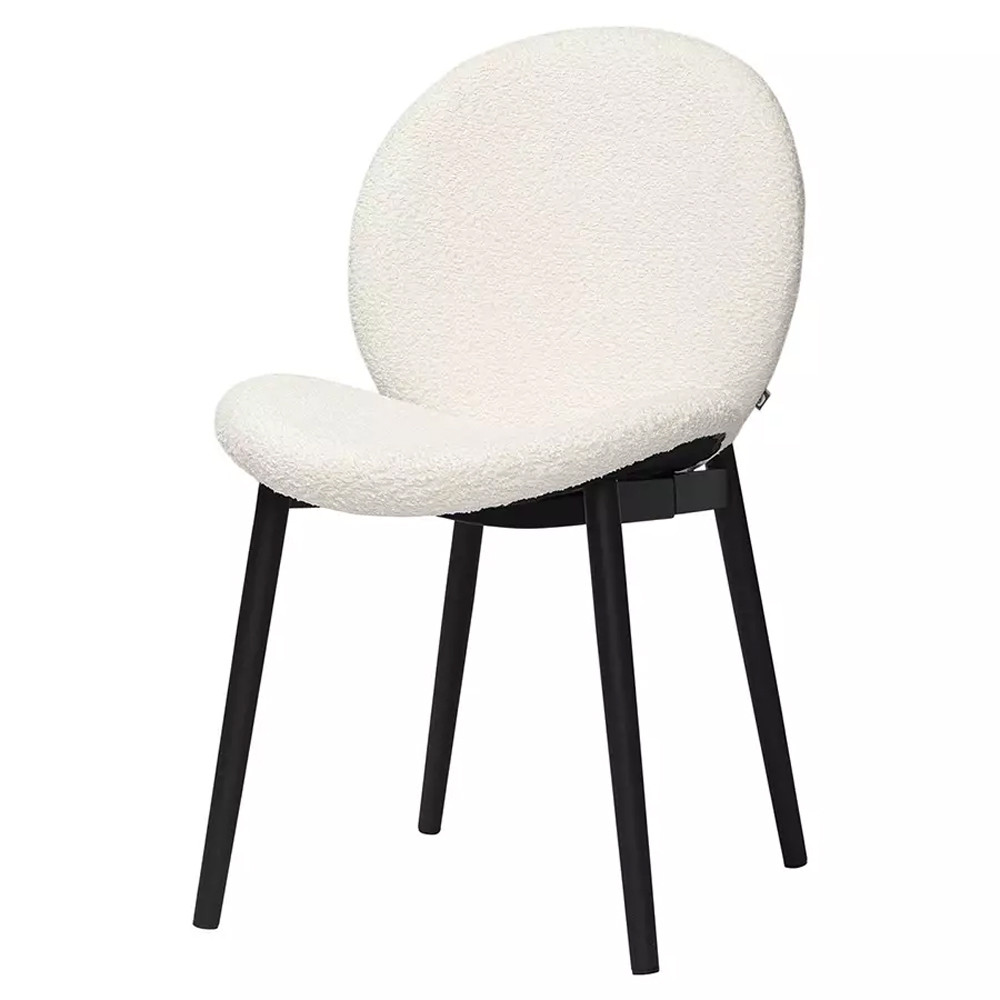 Стул мягкий с буклированной обивкой Chair with Boucle Upholstery