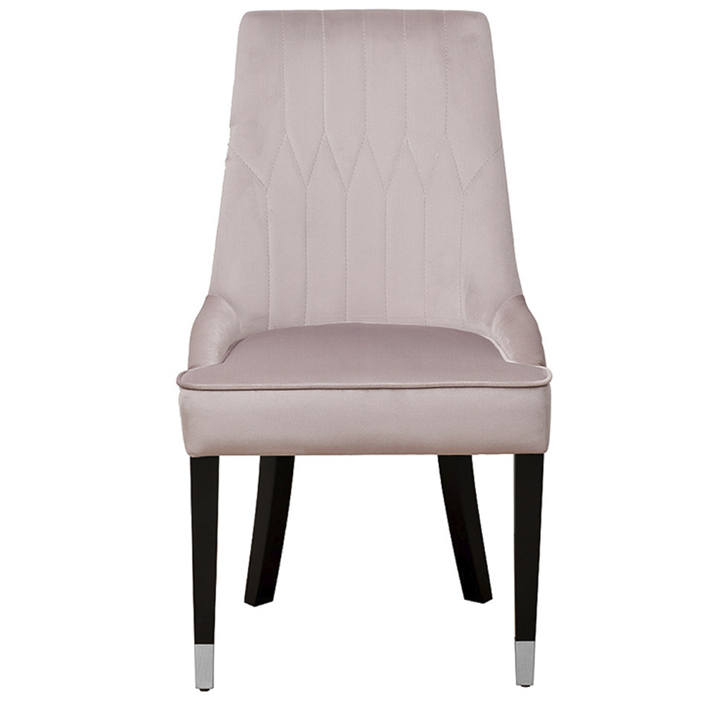 Стул мягкий с обивкой из велюра на деревянных ножках Patrician