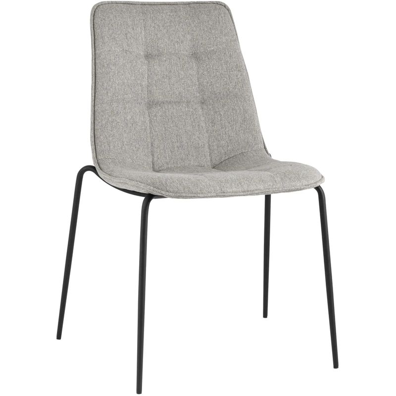 Стул Ненси Серый Цвет Ткань Рогожка