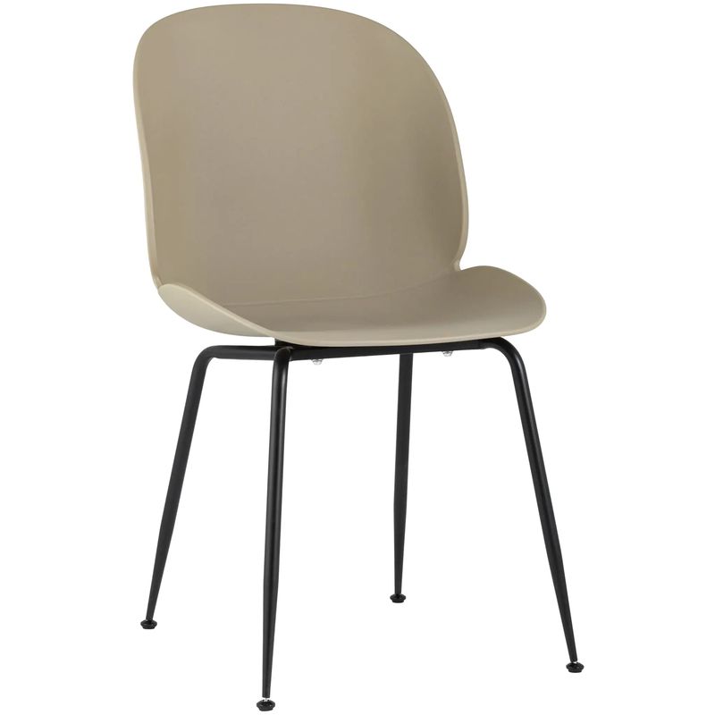 Стул Пластиковый Бежевый цвет Vendramin Chair