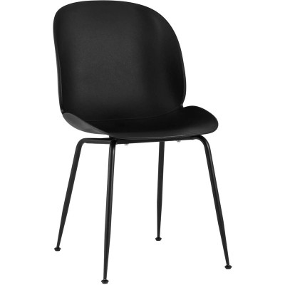 Стул Пластиковый Черный цвет Vendramin Chair