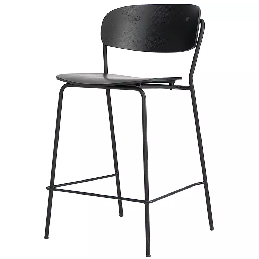 Стул полубарный на железных ножках Chair Space Arrangement без подлокотников