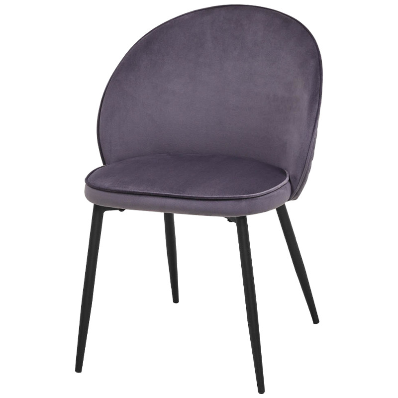 Стул с бархатной обивкой на металлических ножках Hexagon Pattern Chair