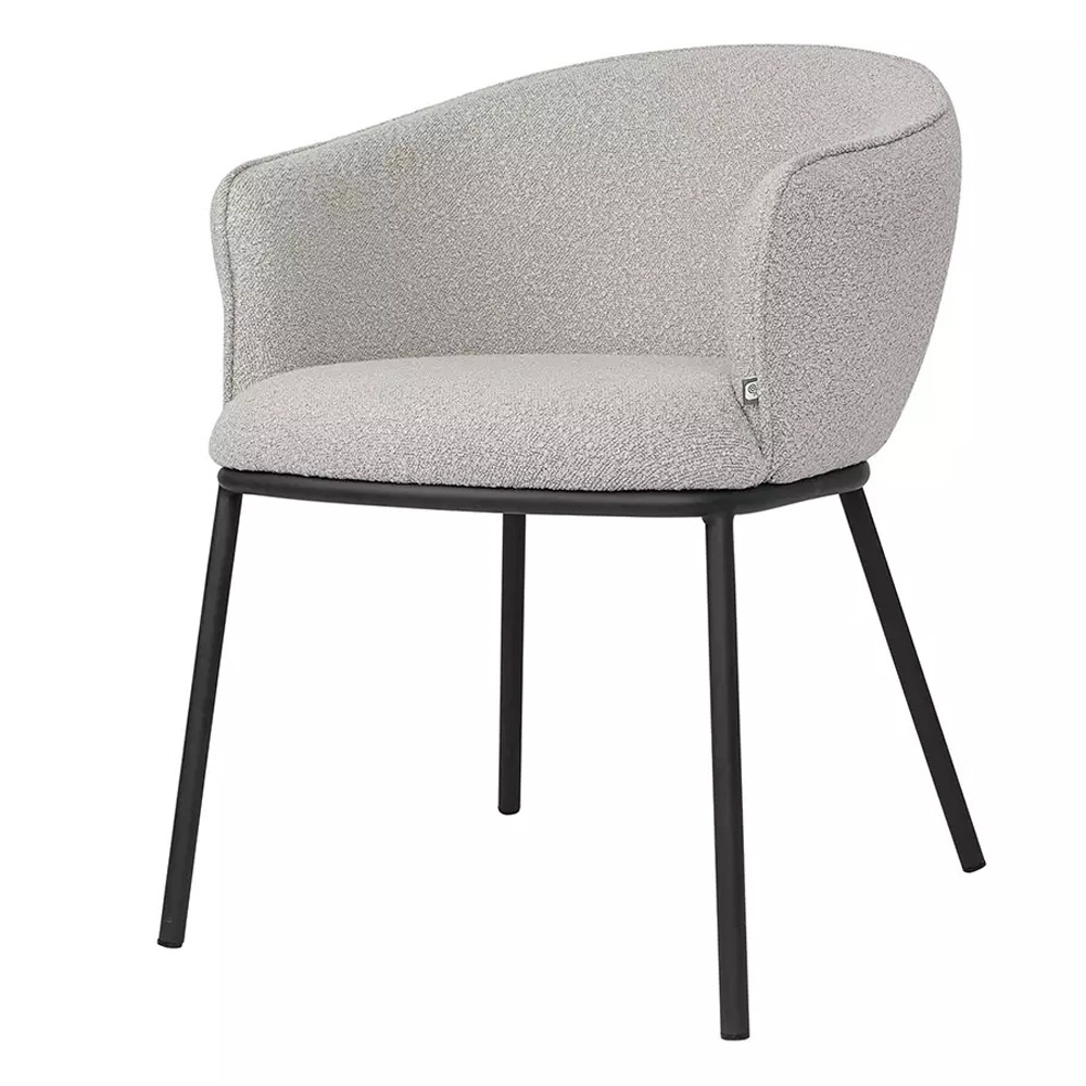 Стул с закругленной спинкой и мягким сиденьем с обивкой из буклированной ткани Sitting Сomfort