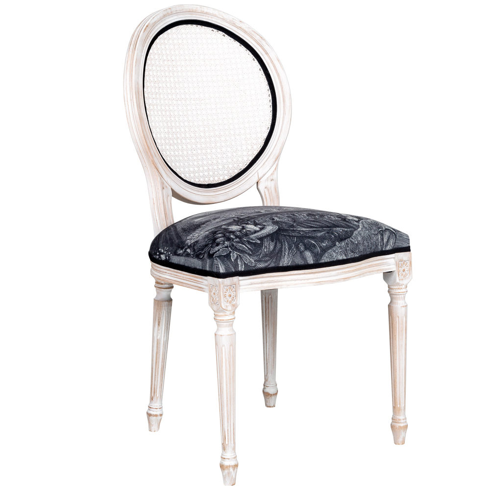 Стул с ротанговой спинкой Palace Gardens Stool