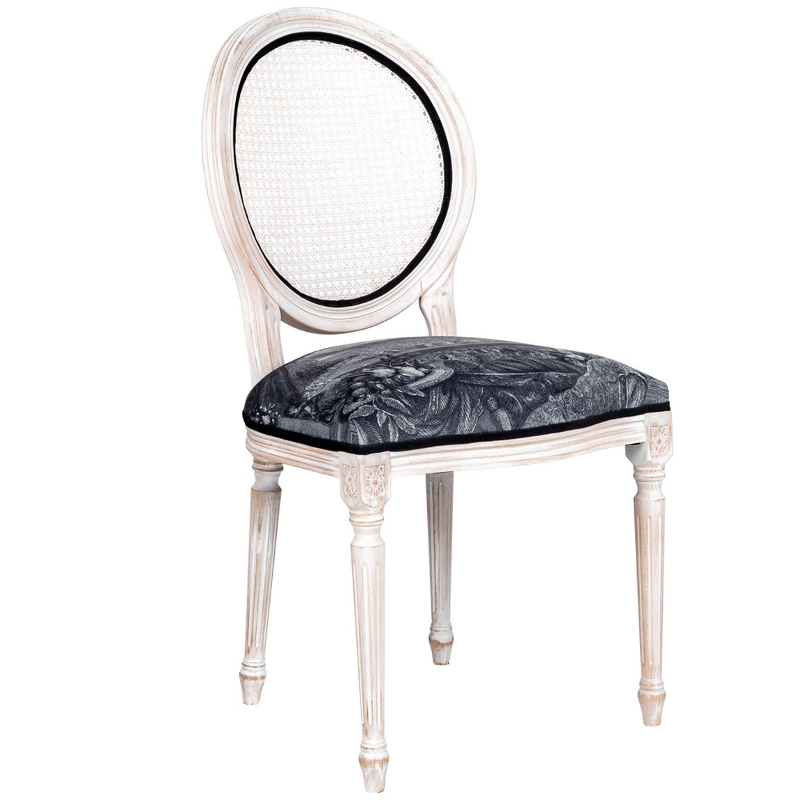 Стул с ротанговой спинкой Palace Gardens Stool