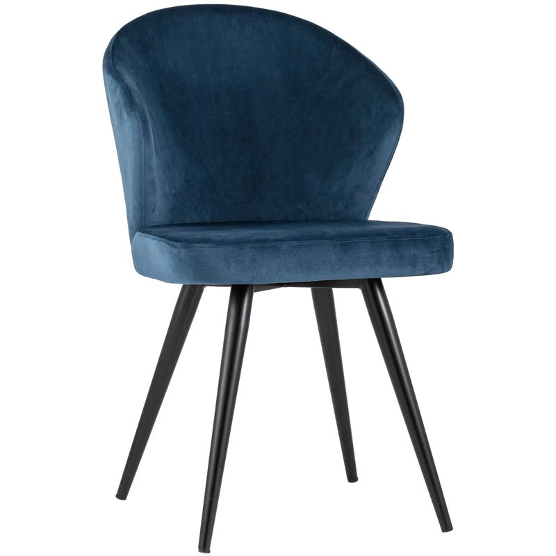 Стул Синий Бархат Volante Chair