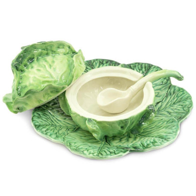 Супница SOUP BOWL CABBAGE W/PLATE D20