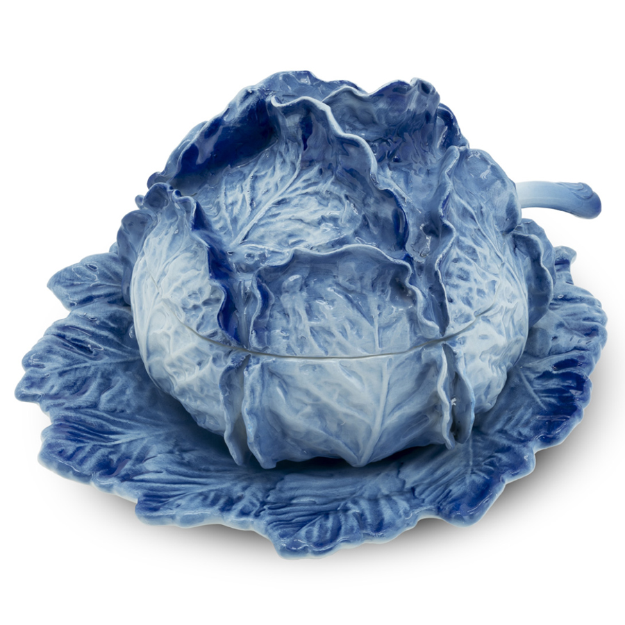 Супница SOUP BOWL CABBAGE W/PLATE D25 Blue