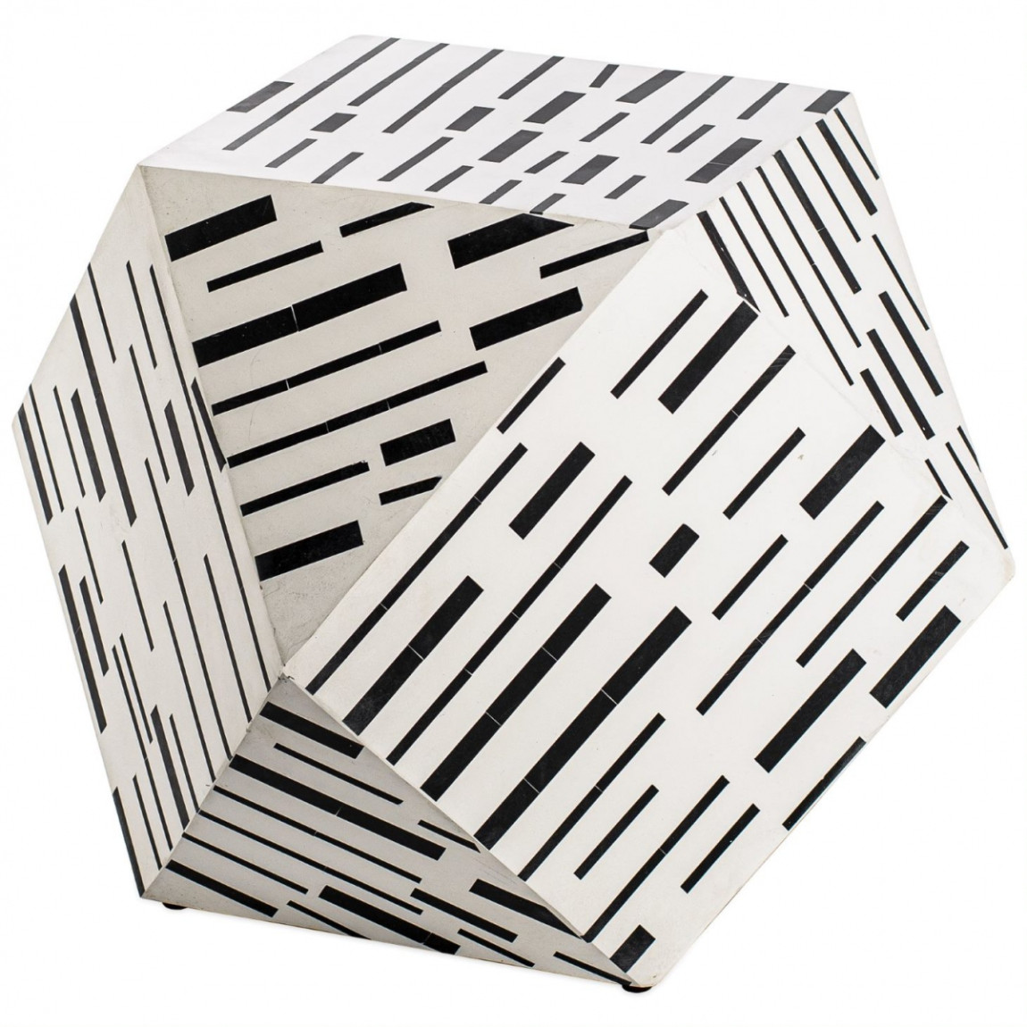 Табурет Black&white Indian Bone Inlay stool