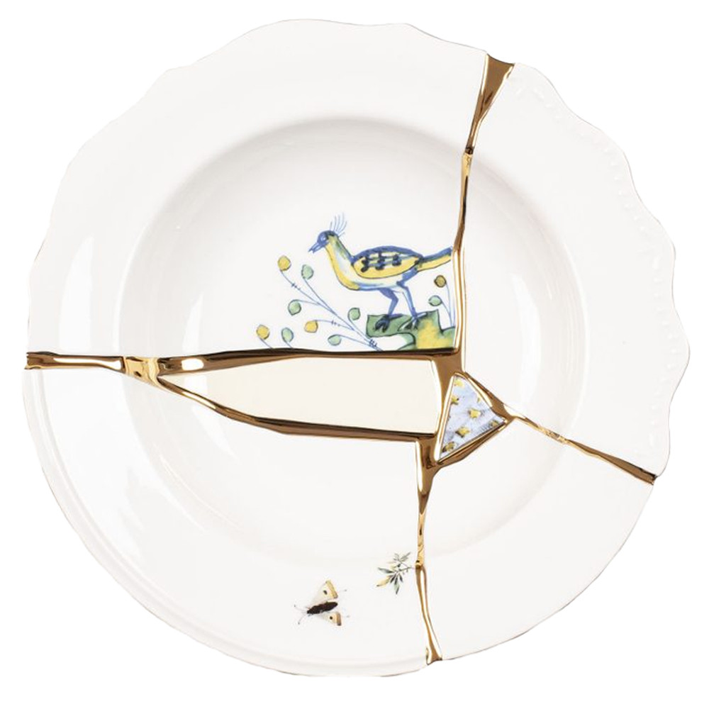 Тарелка глубокая Seletti Kintsugi