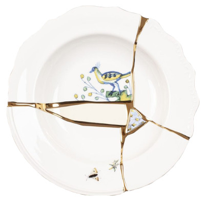 Тарелка глубокая Seletti Kintsugi