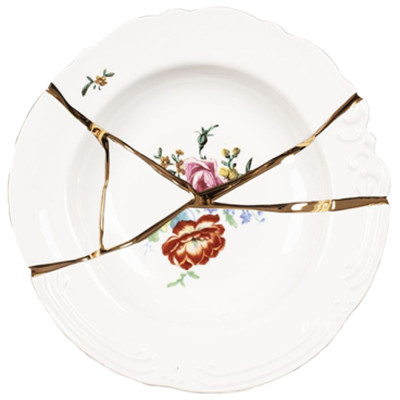 Тарелка глубокая Seletti Kintsugi