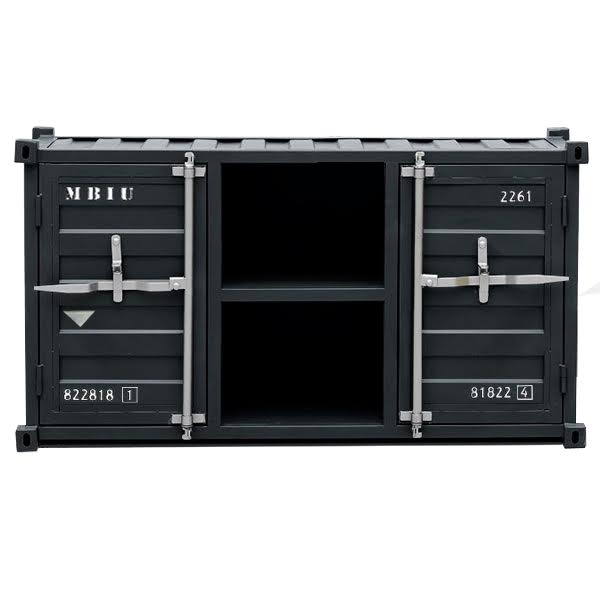 ТВ тумба Loft TV Sea container черный металл