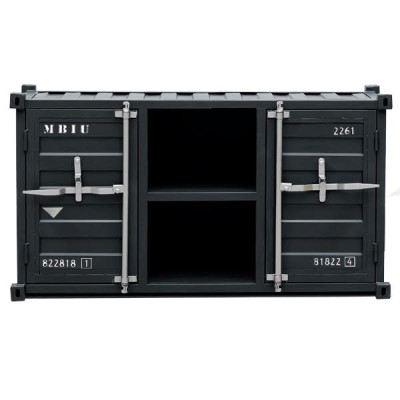 ТВ тумба Loft TV Sea container черный металл