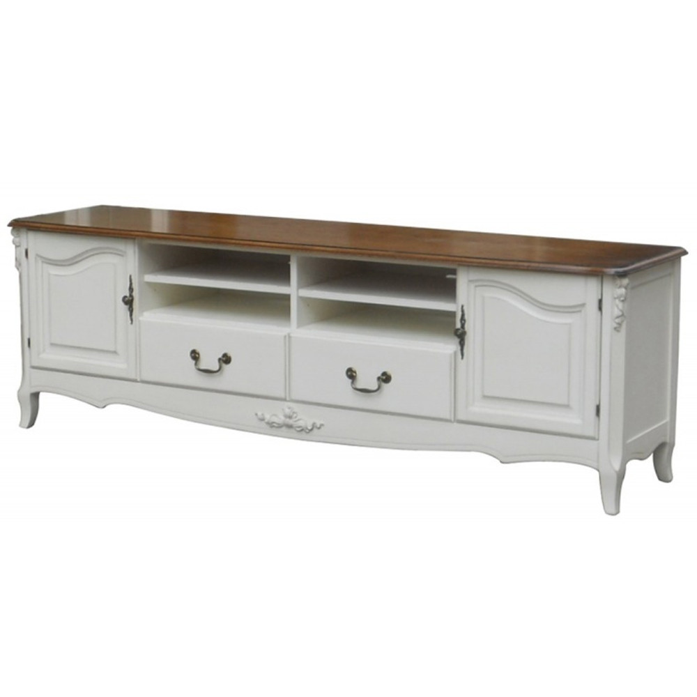 ТВ-тумба в стиле прованс из массива дерева Montmartre Wooden Provence TV Stand