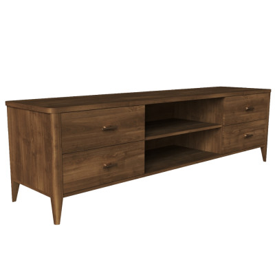 ТВ-тумба с 4-мя ящиками и полками из массива бука Tasteful Furniture