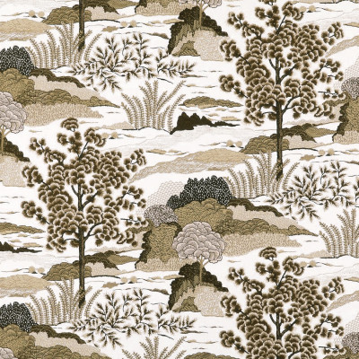 Ткань Velours landscape Beige пейзах N 1190