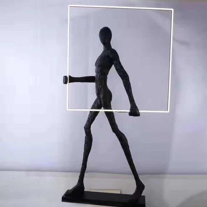 Торшер Man carries light square