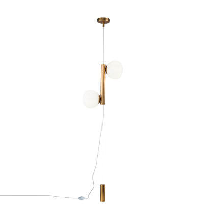 Торшер Tiepolo Ball Floor Lamp Double gold