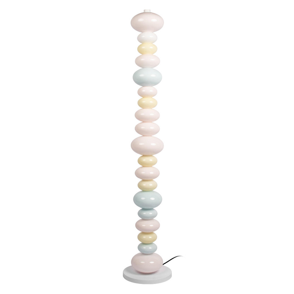 Торшер из глянцевых шаров нежных пастельных тонов Pastel Lunaria