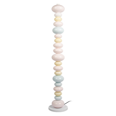 Торшер из глянцевых шаров нежных пастельных тонов Pastel Lunaria