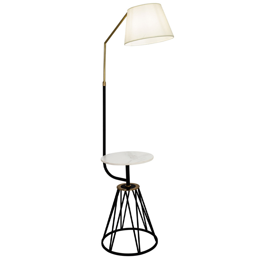 Торшер с абажуром и приставным столом Ottavio Lighting and Furniture Floor Lamp