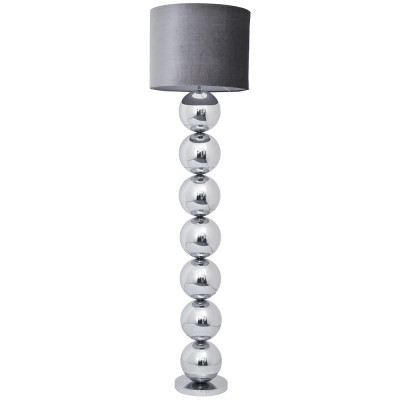 Торшер с основанием в виде металлических сфер Balance Floor Lamp Chrome
