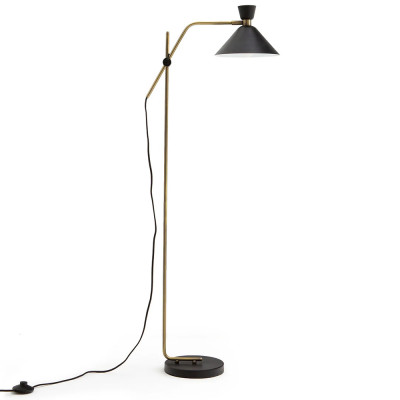 Торшер с поворотным плафоном Davy Brass Floor Lamp