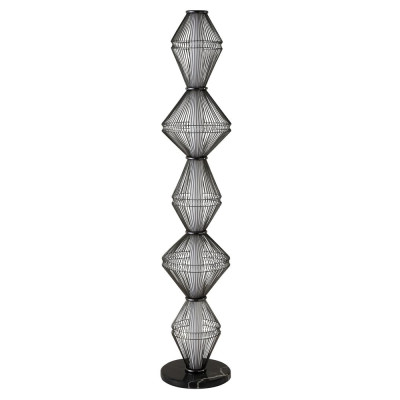 Торшер светодиодный с плетеным металлическим каркасом Metal Interweaving