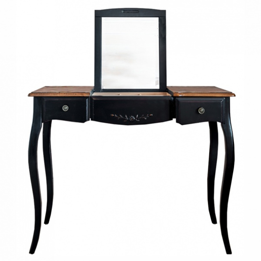 Трельяж из массива березы с подъемным зеркалом и 2-мя ящиками Vintage