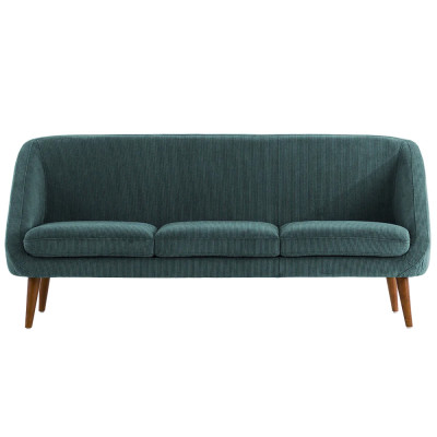 Трехместный диван с обивкой из велюра Belanger Sofa