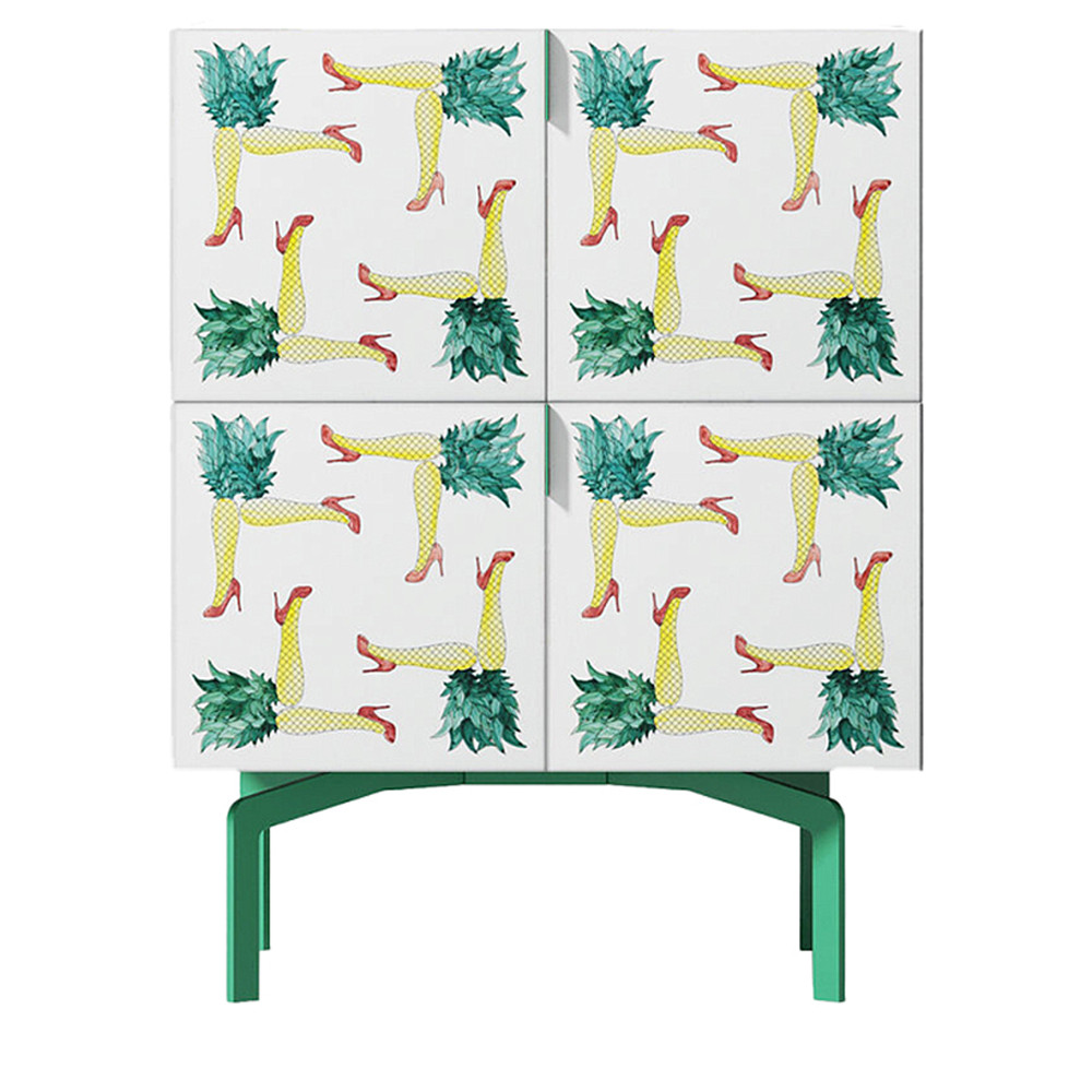 Тумба  с рисунком ShortT Pina Colada Green