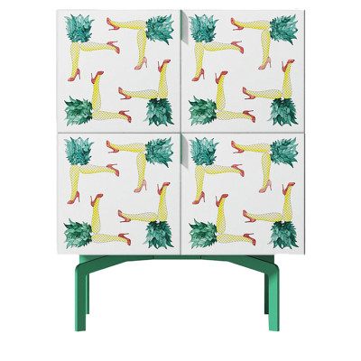 Тумба с рисунком ShortT Pina Colada Green