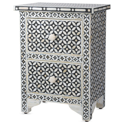 Тумба Neela Bone Inlay Two-drawer Chest
